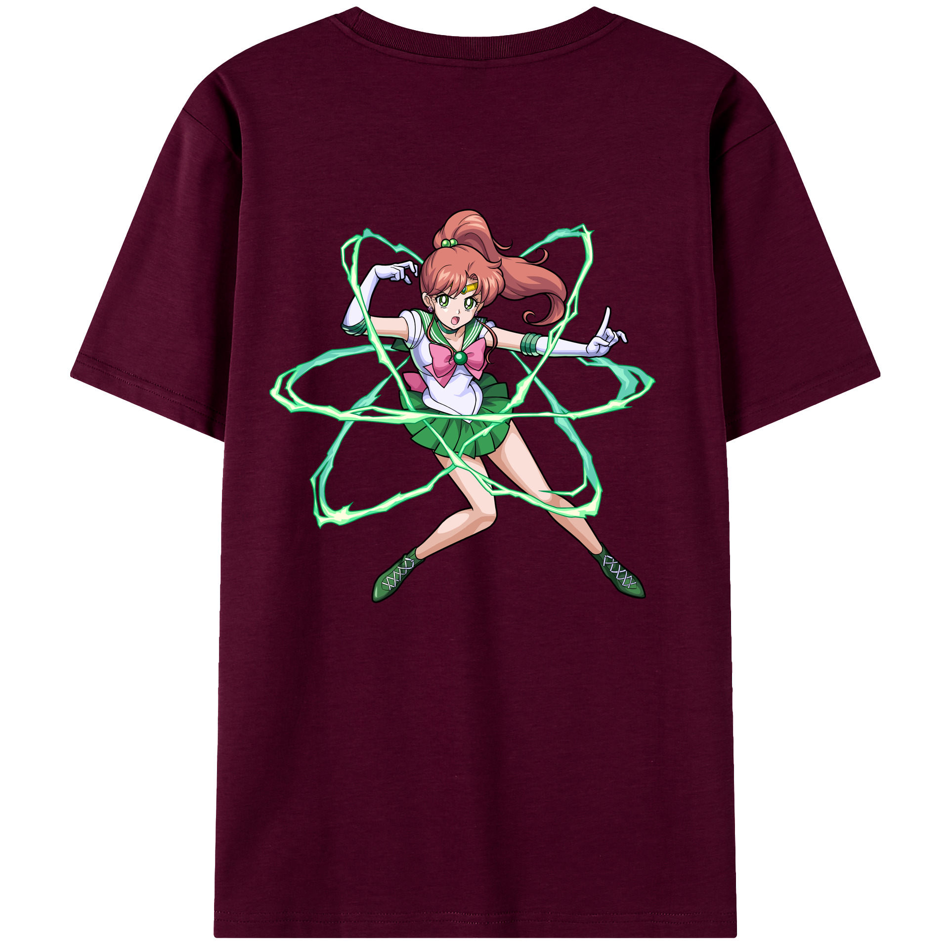 （画像用） 美少女戦士セーラームーン 木野 まこと きの まこと Sailor Moon Kino Makoto （セーラージュピター；Sailor Jupiter） レディース半袖Tシャツ(バックプリント)
